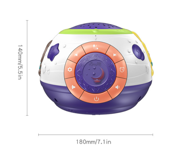 Ljusprojektor och ljudbox
storleks information