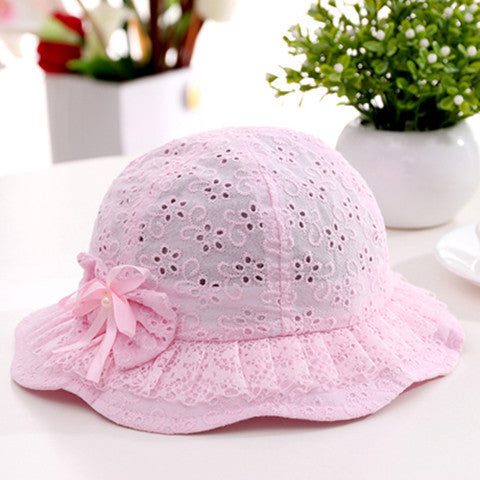 rosa Sommarhatt för flickor